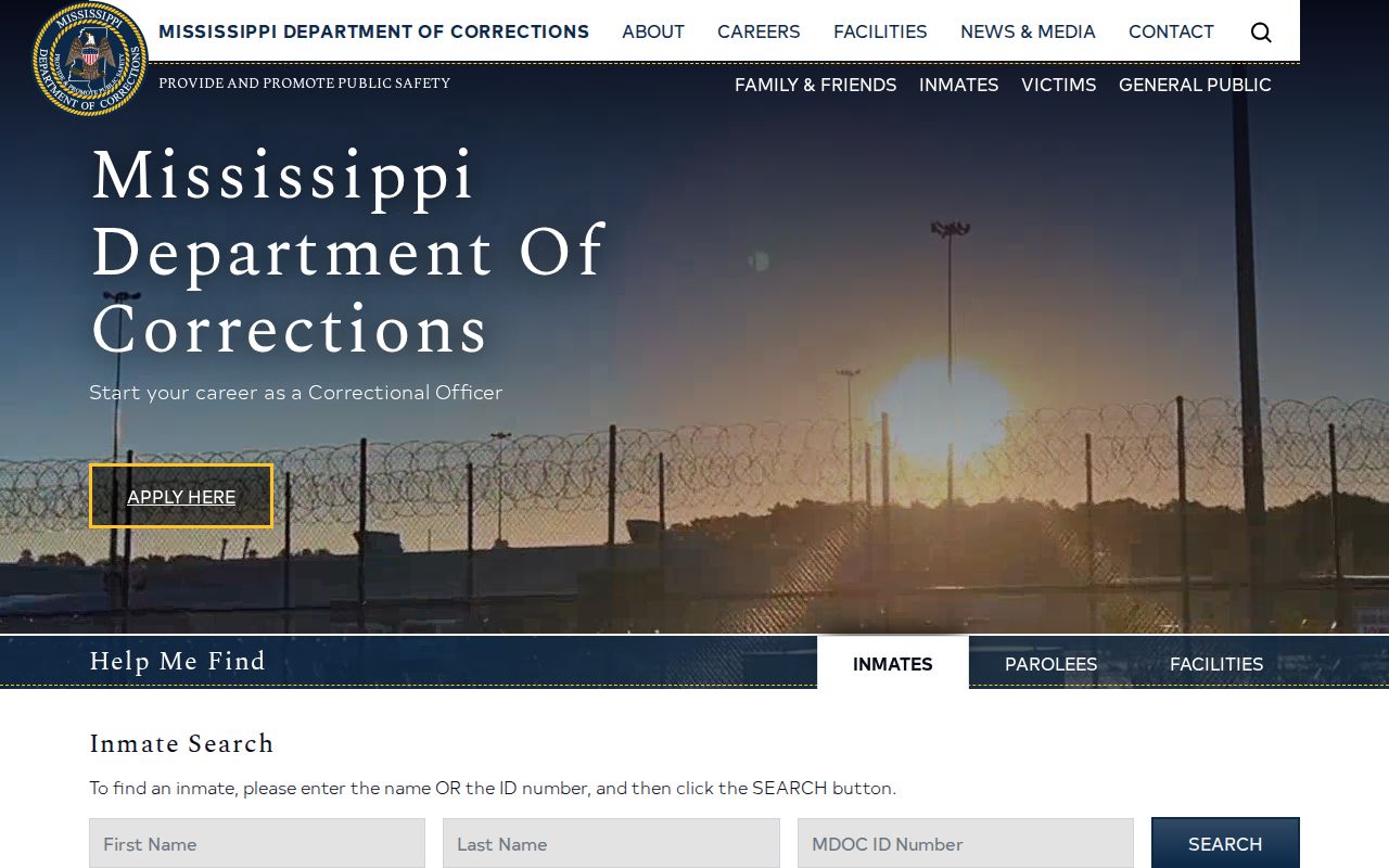 MDOC search entry for Quitman County released inmate records