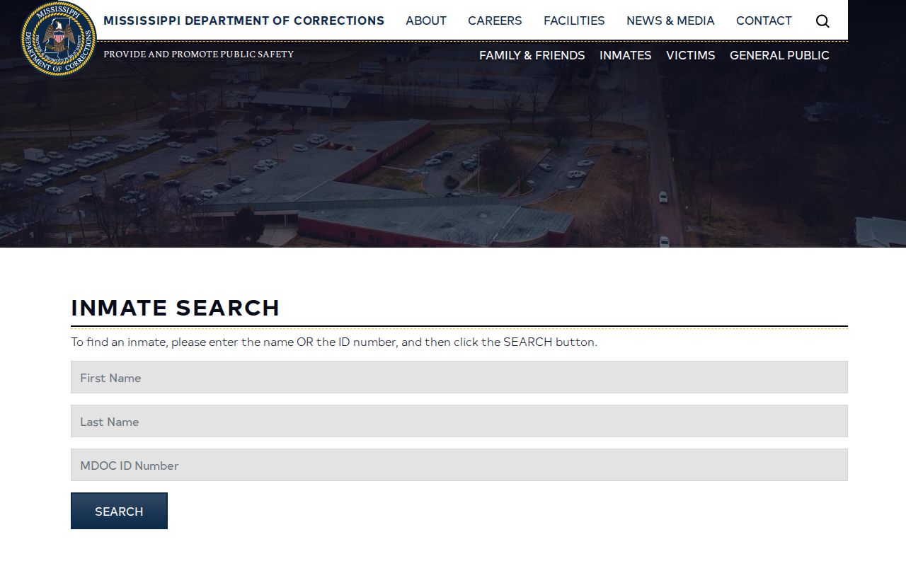MDOC form used to find a Quitman County projected release date